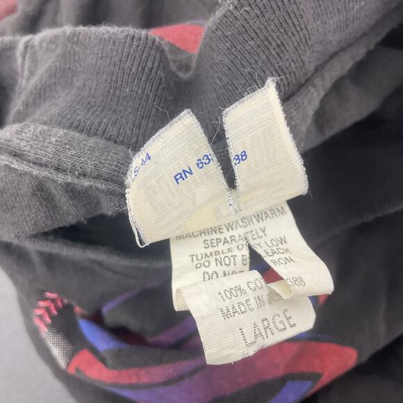 Black VTG Atlanta Braves Baseball ‘94 Competitor Cotton T-Shirt Men's L Preowned - Picture 4 of 5